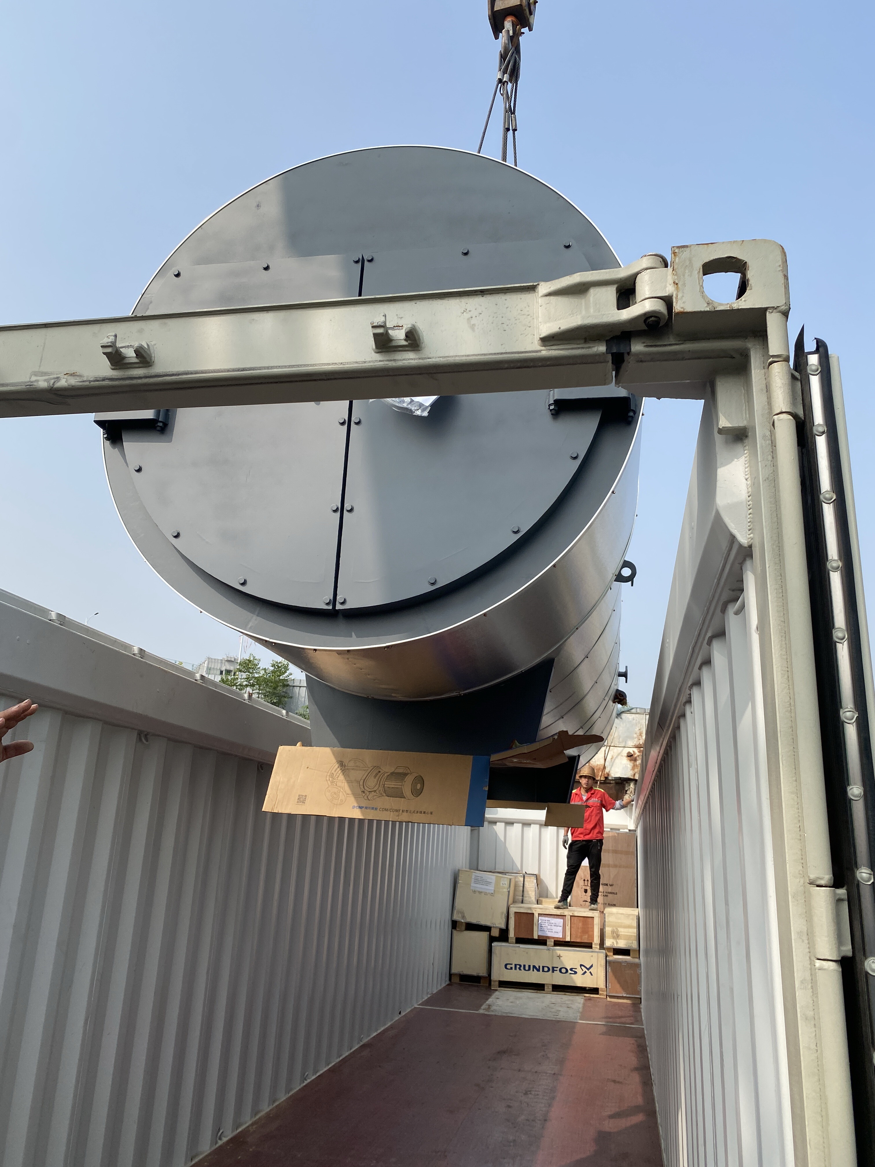 The 1st boiler for our valuable customer has been loaded