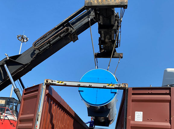 A 2t/h WHRB passed PSI by SGS and has been loaded in container.