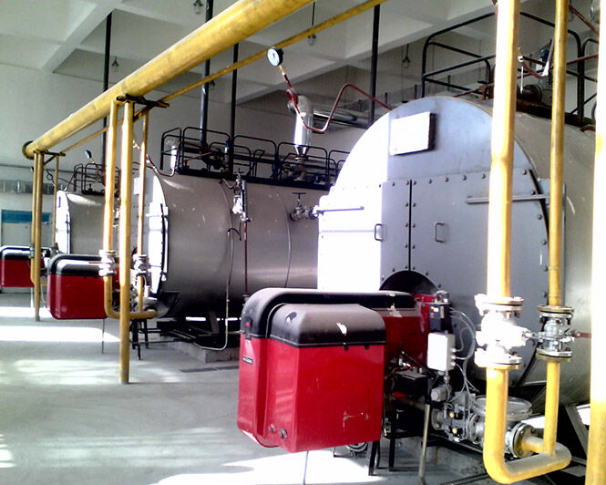 Oil/gas fired steam boiler