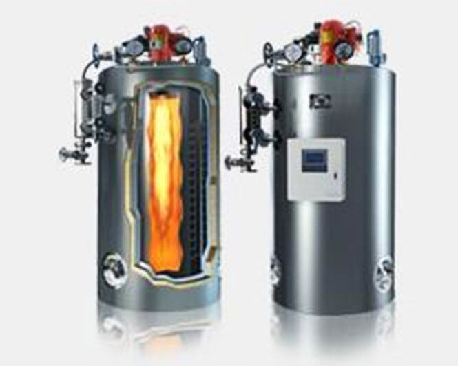 Oil/gas fired steam boiler
