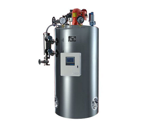 Oil/gas fired hot water boiler