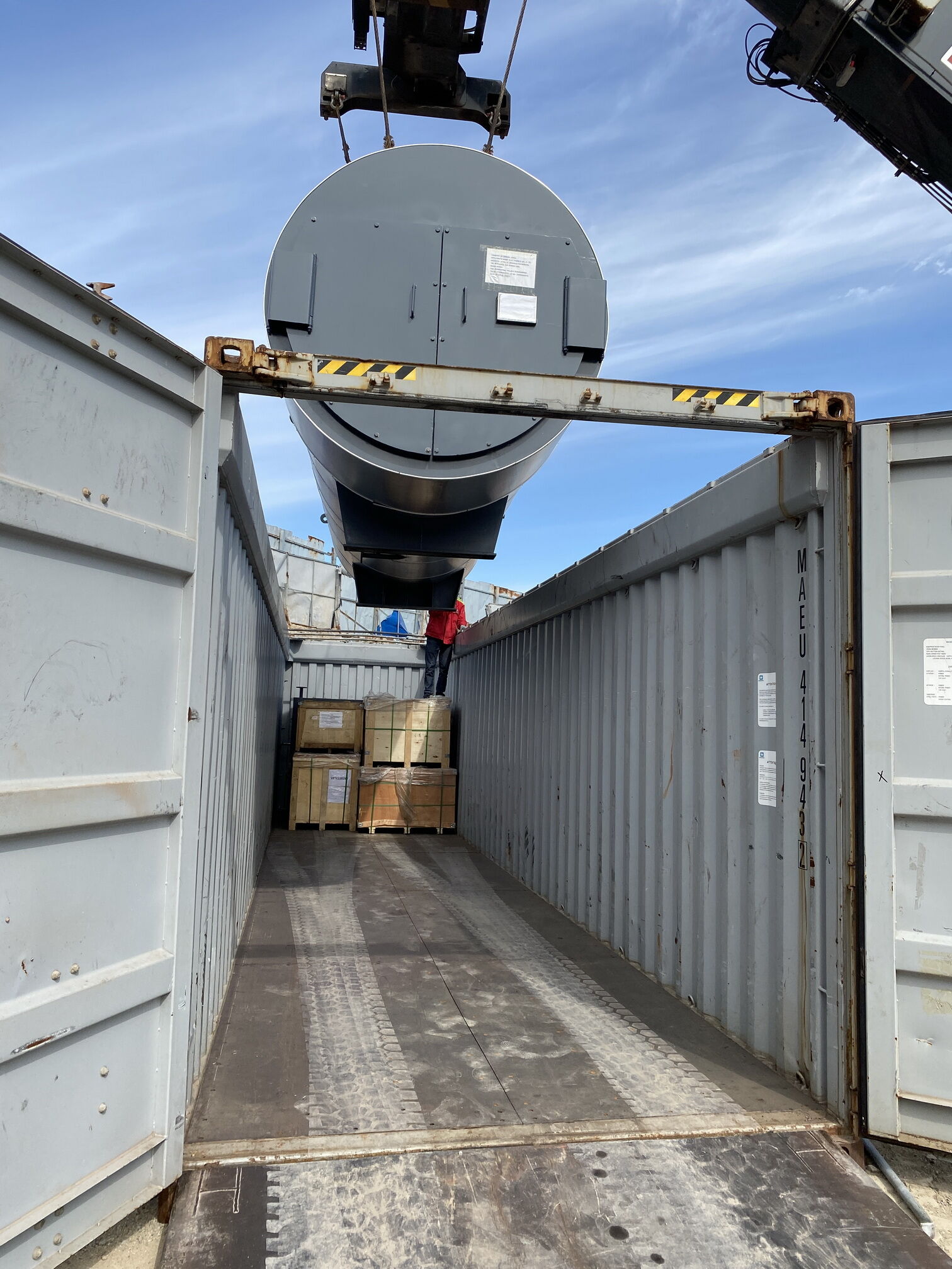 1 set WHRB delivered from Qingdao port