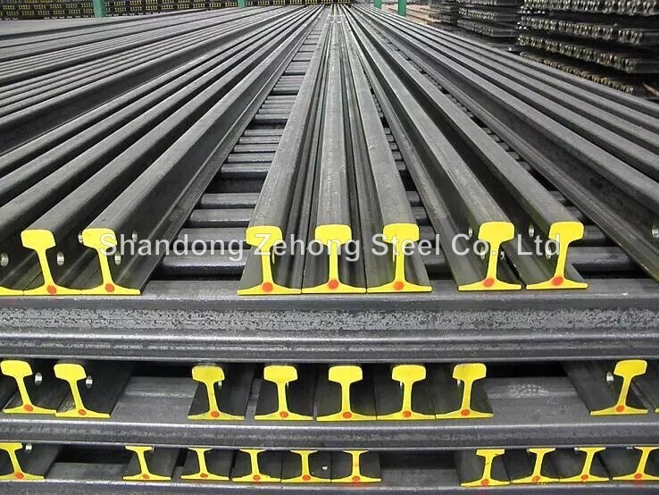 China Railway Supplier Q235/55Q Railroad Light Steel Rail 9kg 12kg 15kg 22kg 30kg Railway Steel Rail 