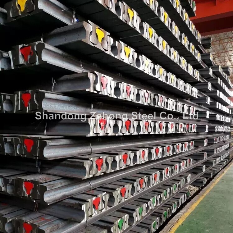 QU70 QU80 QU100 QU120 Mining Use Crane Steel Rail / Railroad Steel Rail