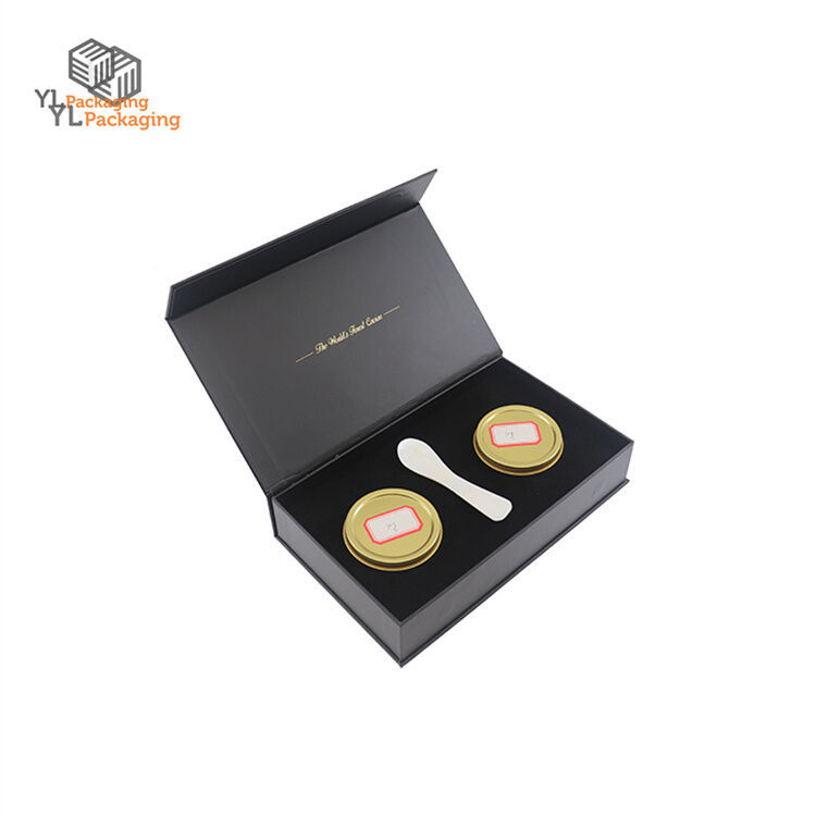 caviar gift box open