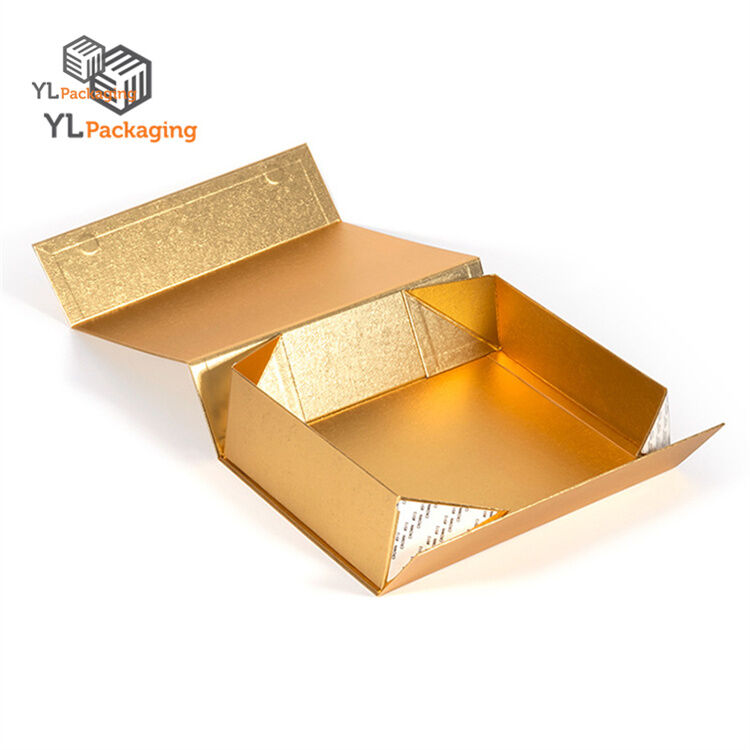 Custom Luxury  Favor Paper Packing Gold Box