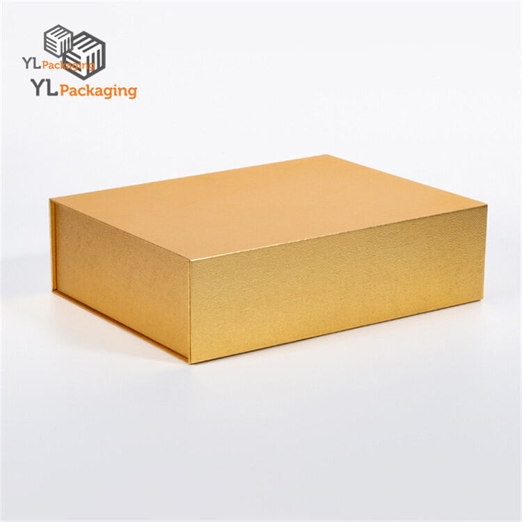 Custom Favor Paper Packing Gold Box front