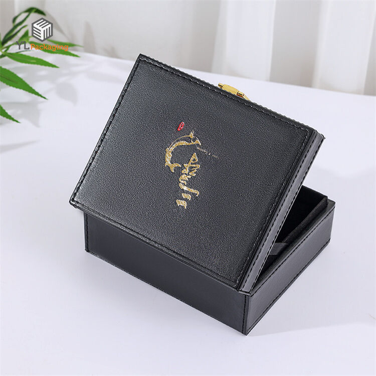 Custom Luxury Caviar Gift Packaging Black Display Box Can Put Ice Gel