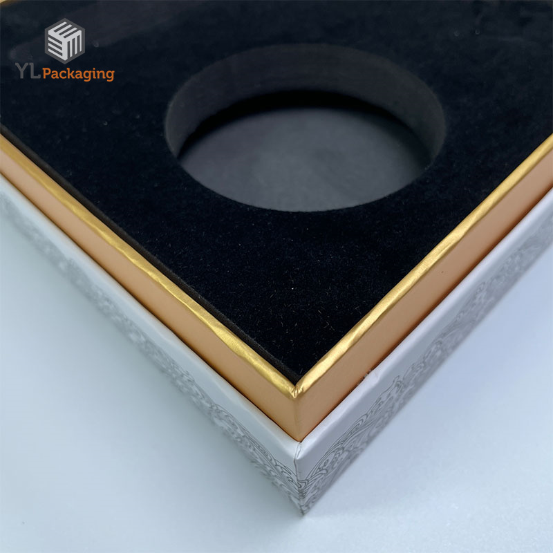 custom high end rigid empty caviar gift box