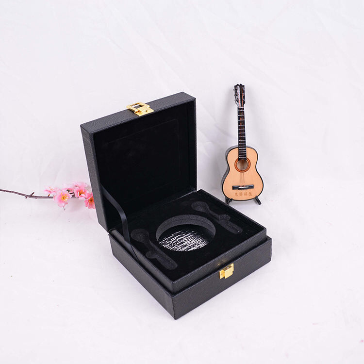 professional luxury caviar  flip top presentation boxes with magnetic catch