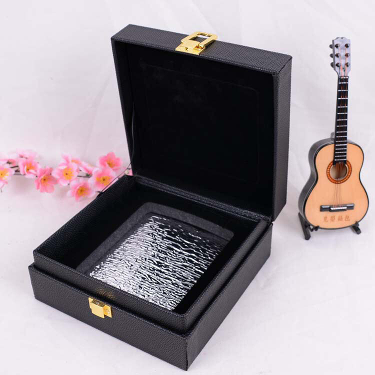 professional luxury caviar  flip top presentation boxes with magnetic catch