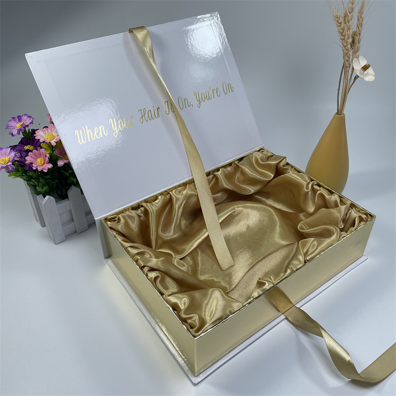 hair boxes weave packaging open