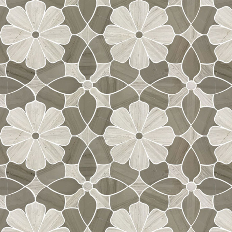 Dialectics water jet mosaic tile collection