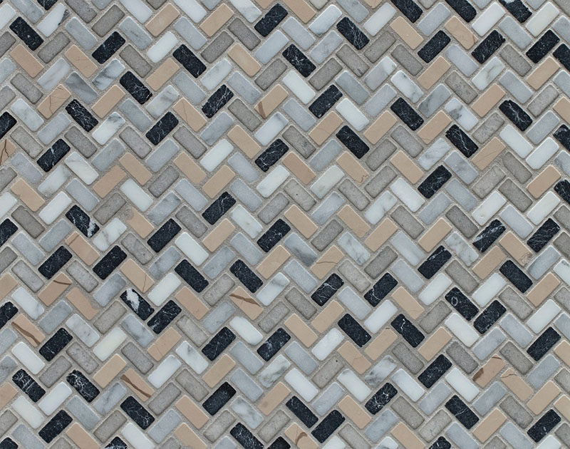 Horringbone marble mosaic tiles collection wholesale 