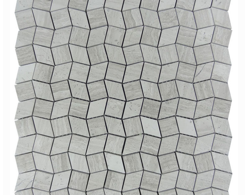 Rhombus marble mosaic tile collection wholesale