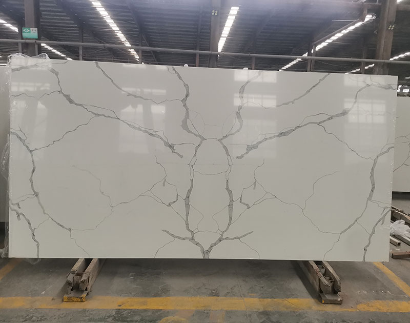 High density quartz stone polished surface carrara quartz stone Calacatta