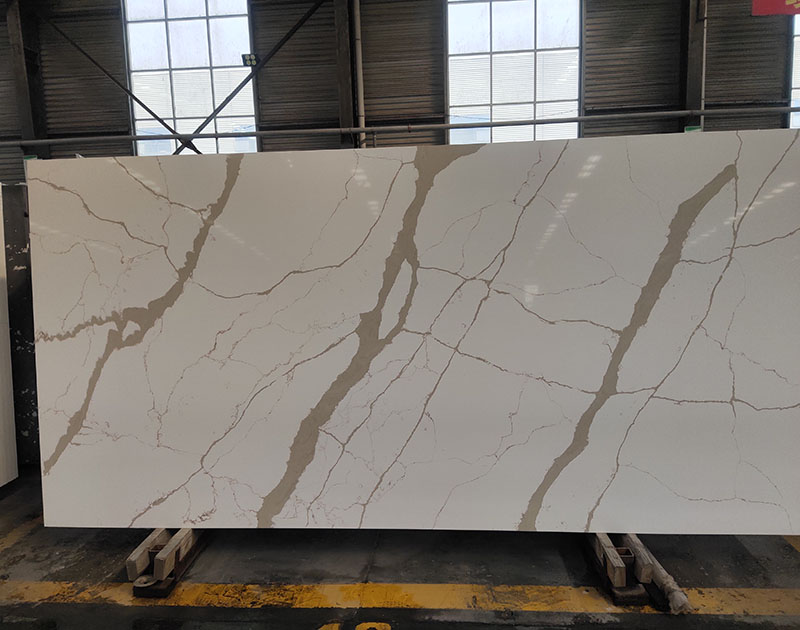 High density quartz stone polished surface carrara quartz stone Calacatta Gold
