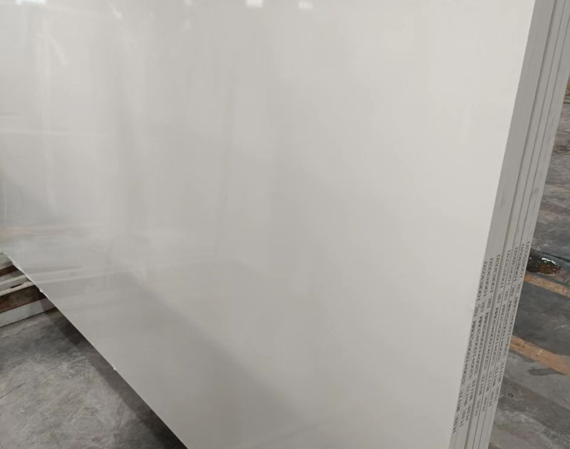 High density quartz stone polished surface pure white quartz stone