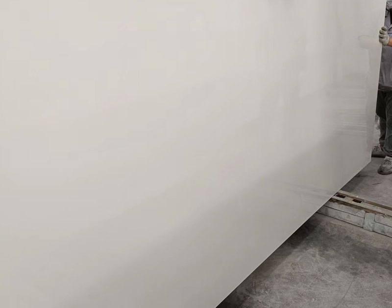 High density quartz stone polished surface pure white quartz stone