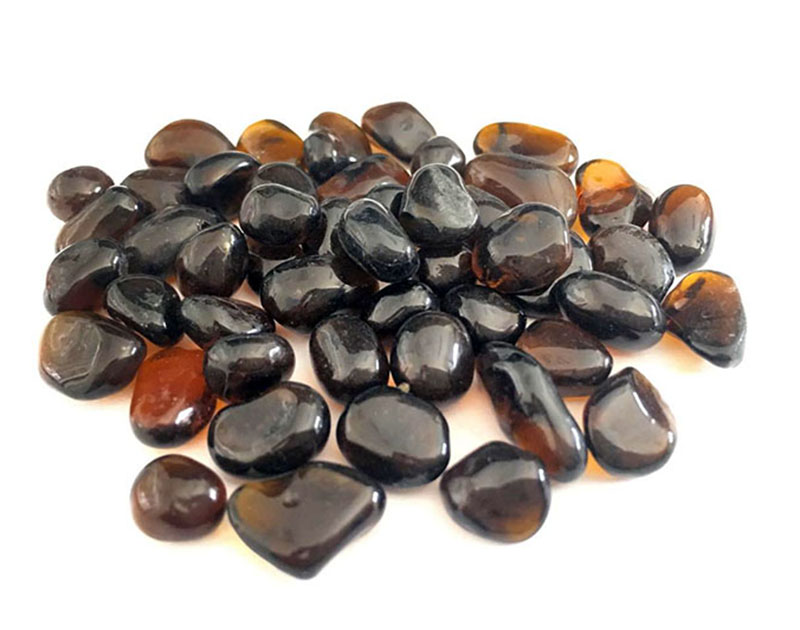 Wholesale custom decorative slag glass rock natural colored glass rocks