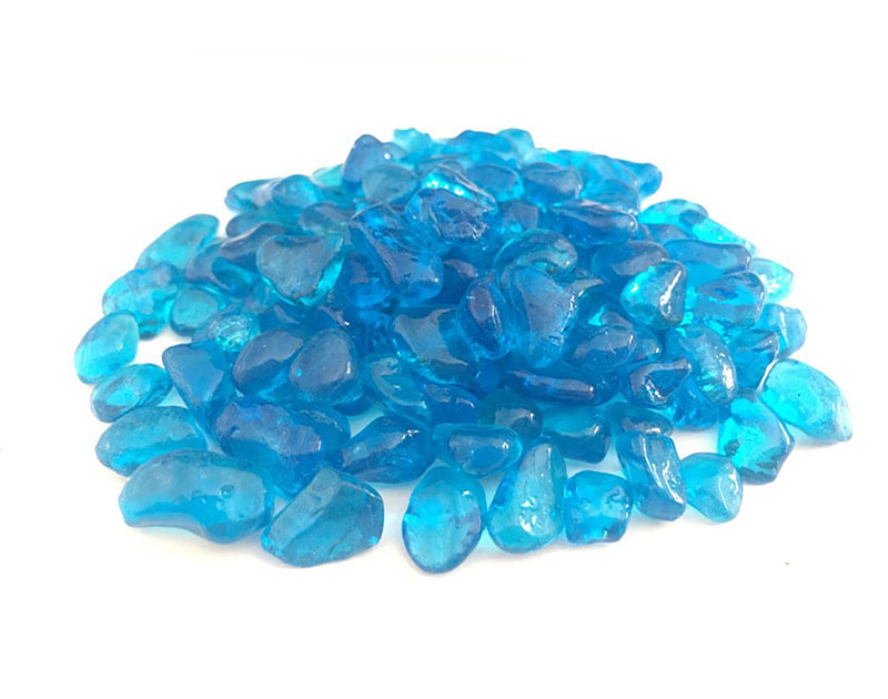 Wholesale custom decorative slag glass rock natural colored glass rocks