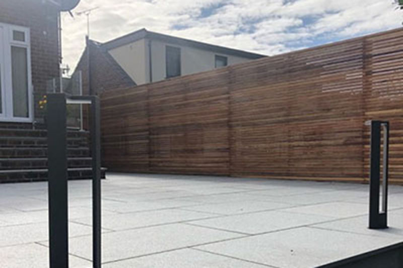 Mid Grey granite paving