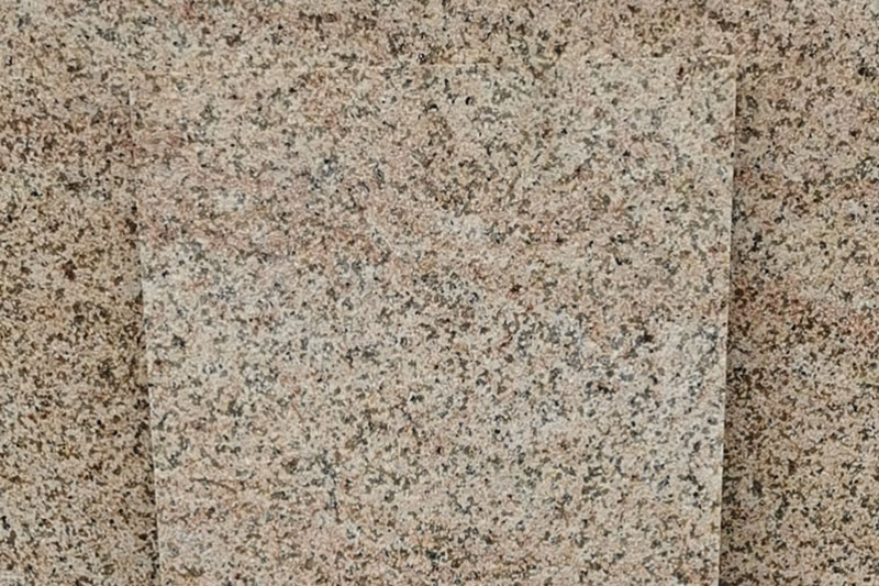 Yellow granite paving 