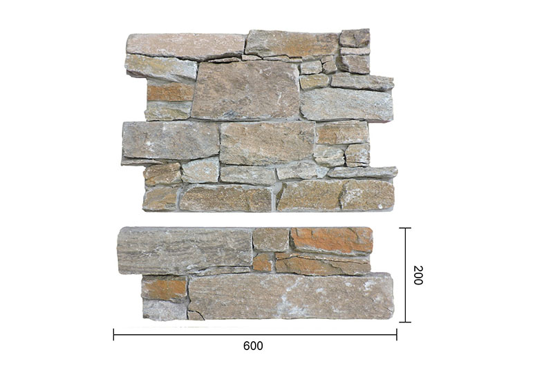 Rusty slate Quartz Cement Wall Cladding