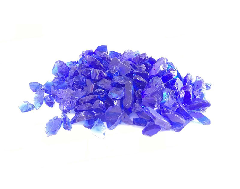 Wholesale custom decorative slag glass rock natural colored glass rocks