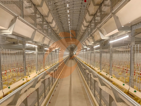 Semi Automatic H Frame Brooder Battery Cage System