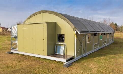 A standard hatching chicken house