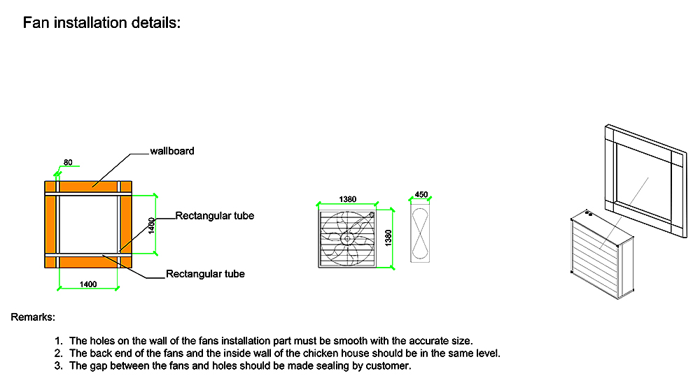 Layer house,101,520 layers/house, H8 automatic layer chicken cage's house drawing