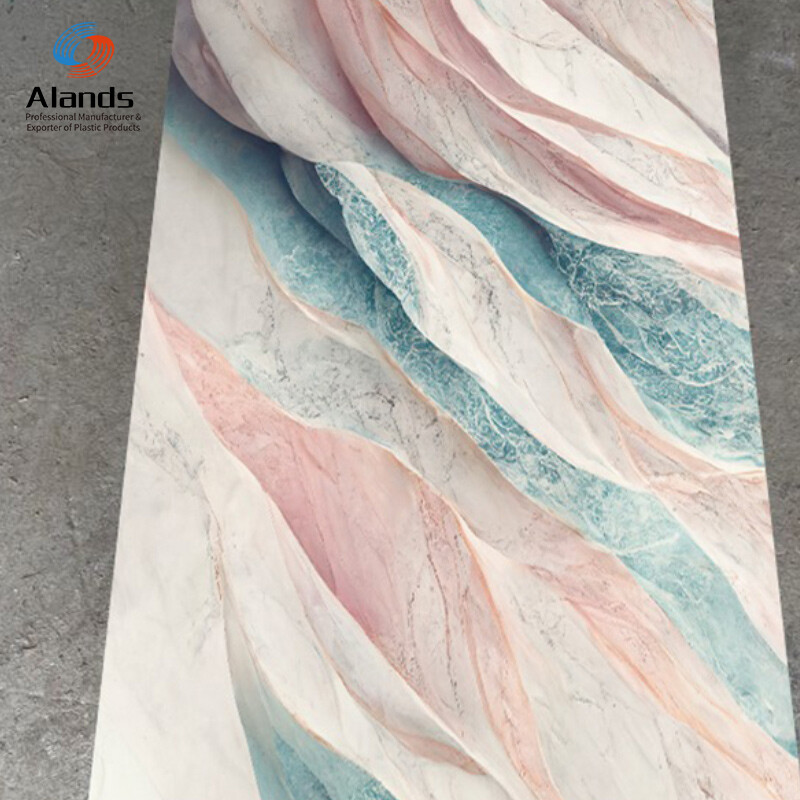 Tablero de panel de mármol de PVC Hoja de mármol de PVC 