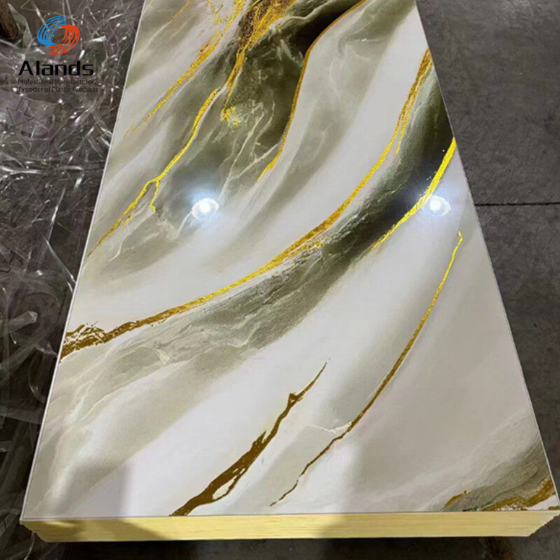 Tablero de panel de mármol de PVC Hoja de mármol de PVC 
