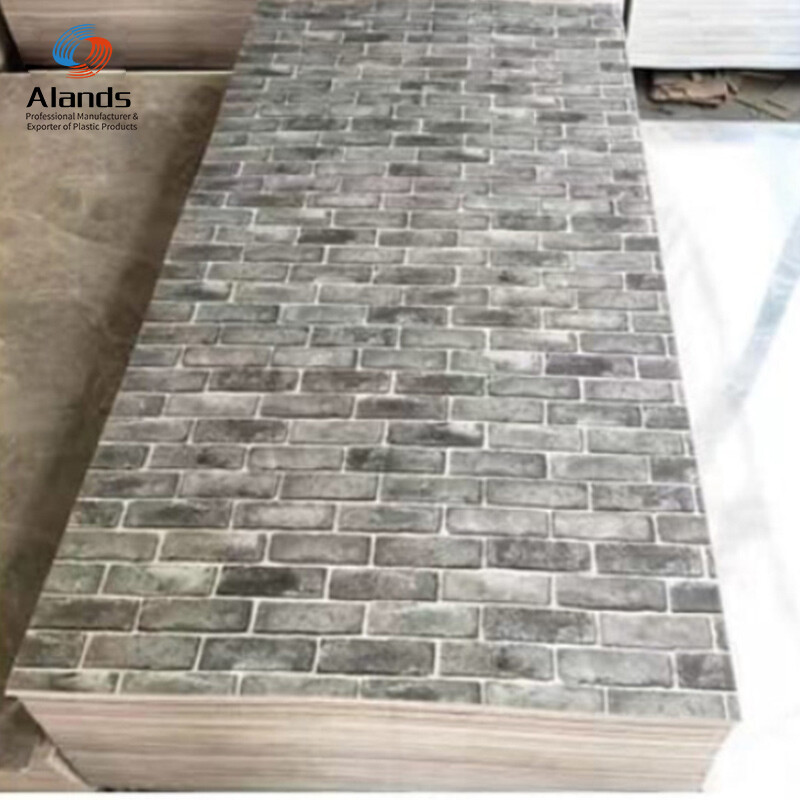 Hoja de PVC UV de ladrillo 3D HD