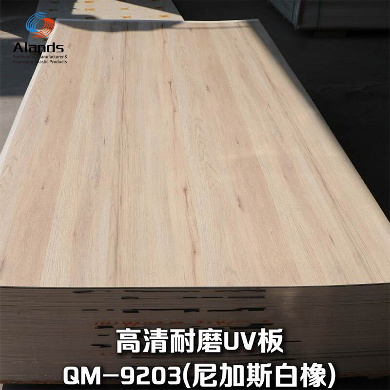 Lámina de PVC UV 3D HD con vetas de madera