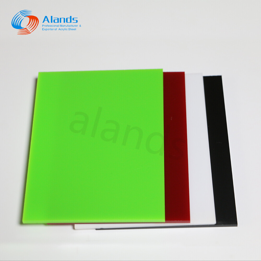 Placa acrílica esmerilada verde