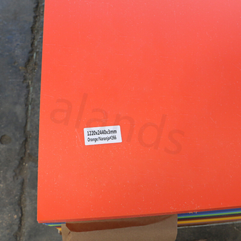 Lámina Acrílica Naranja – Grado Industrial, Medidas Personalizadas y Venta al por Mayor