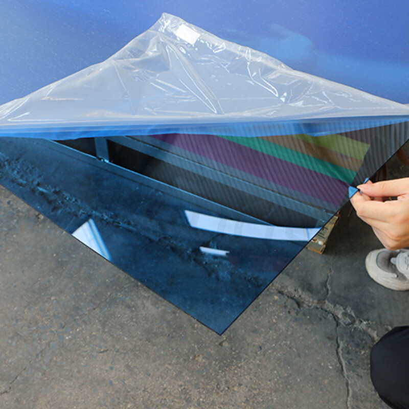 Lámina de plexiglás azul translúcido | Panel de PMMA semitransparente