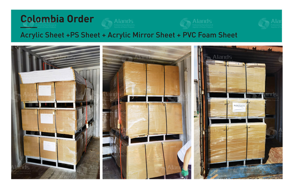 Colombia Order Acrylic, PS, Mirror & PVC Sheets Colombia Order Acrylic, PS, Mirror & PVC Sheets