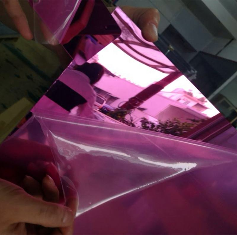 8 pies X 4 pies Espejo acrílico plateado Espejo dorado Lámina de espejo acrílico