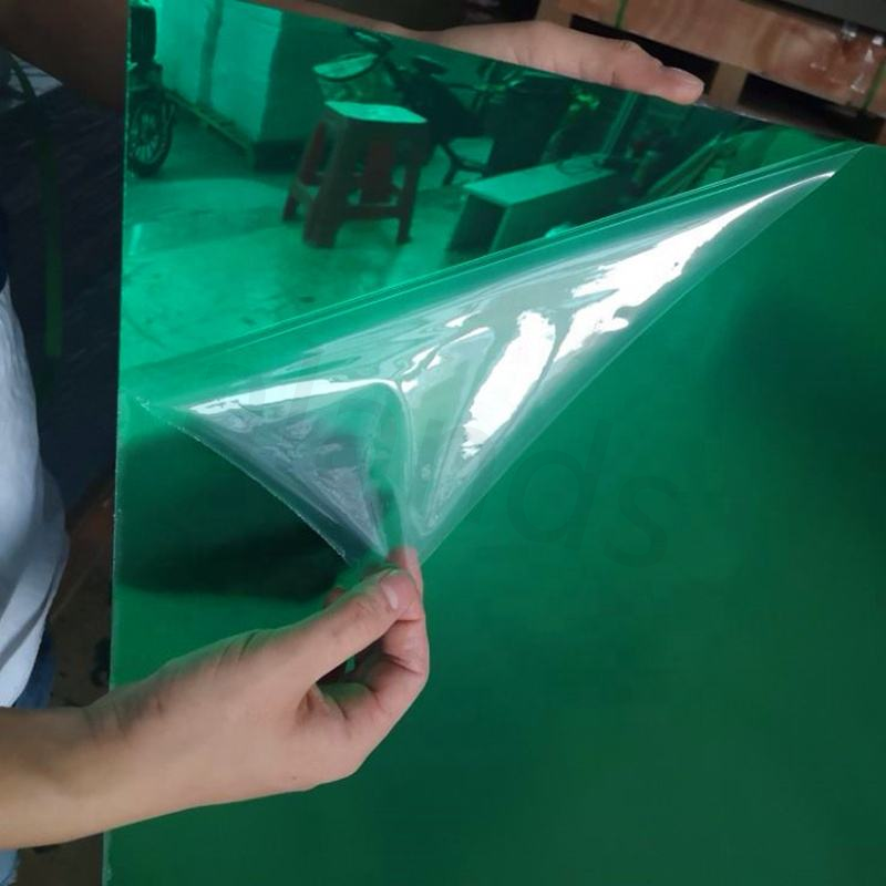 8 pies X 4 pies Espejo acrílico plateado Espejo dorado Lámina de espejo acrílico