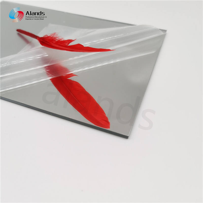 Tabla de plástico acrílico espejado de 2 mm en colores dorado y plateado para corte láser