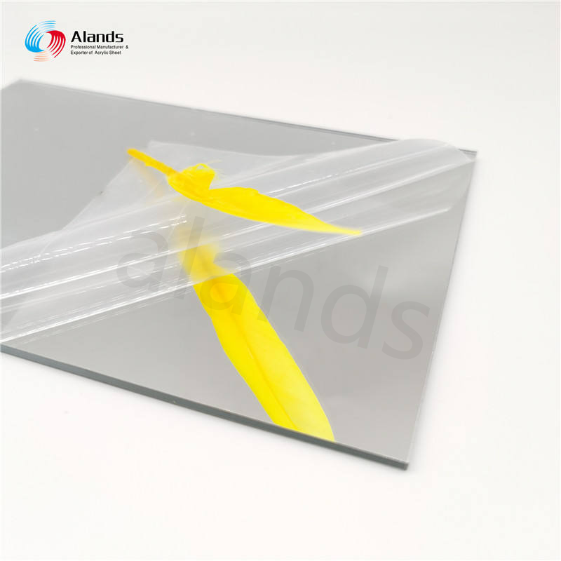 Tabla de plástico acrílico espejado de 2 mm en colores dorado y plateado para corte láser