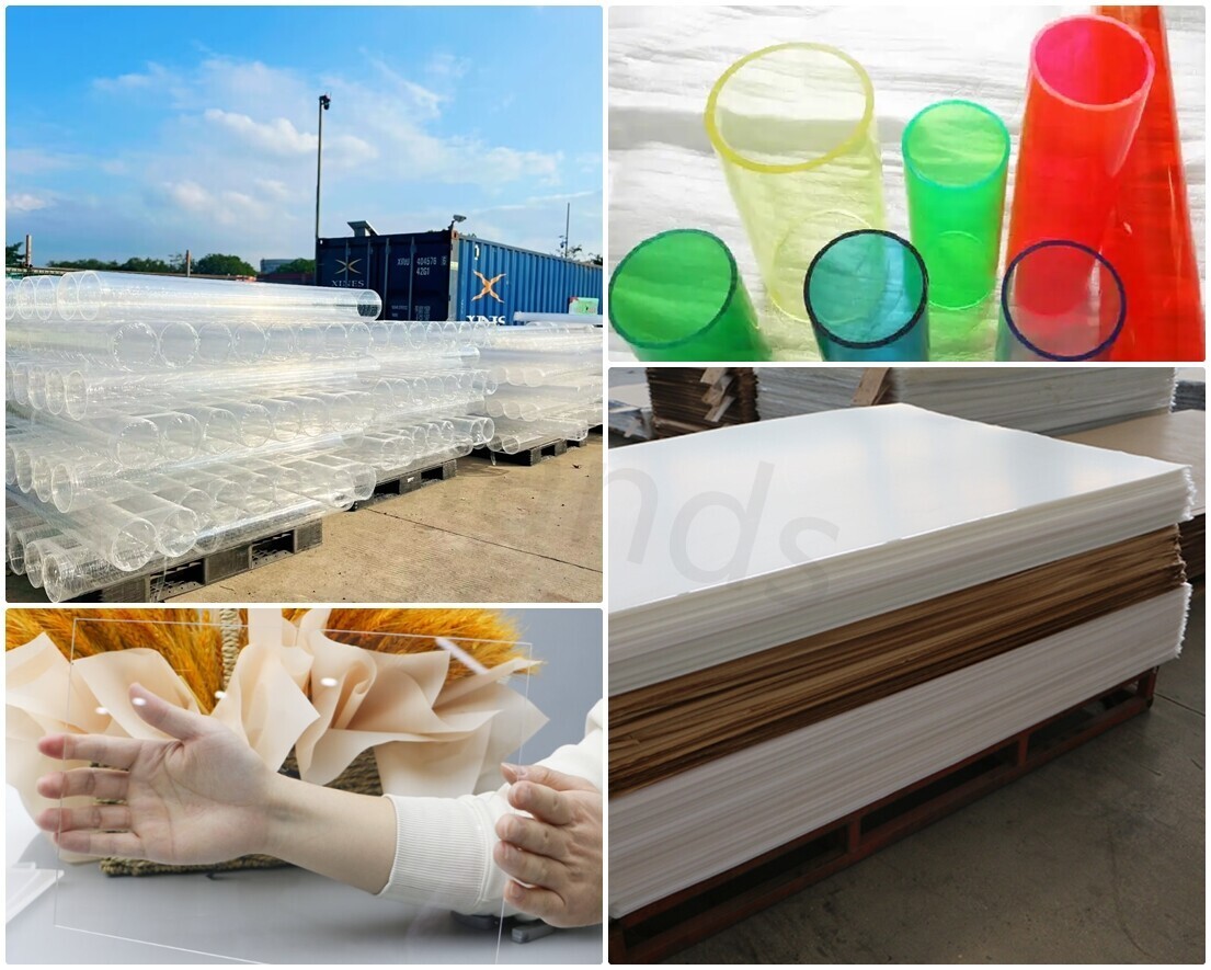 Acrylic Glitter Sheet And Acrylic Rod Ready for Dispatch