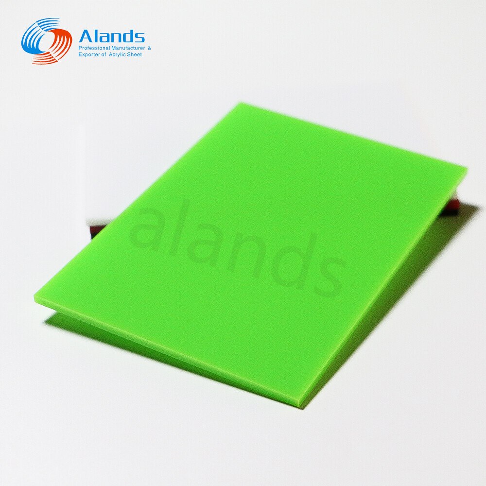 لوح أكريليك أخضر بلوري بلوري