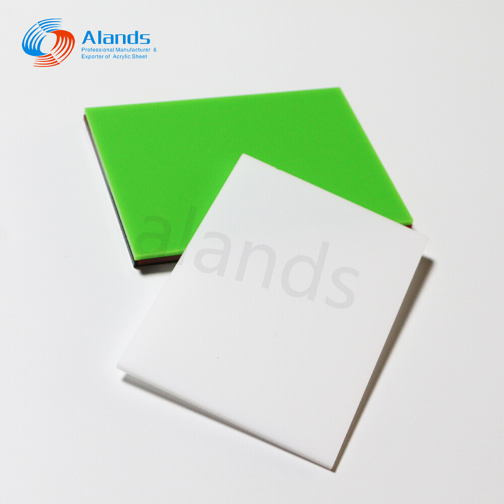 لوح أكريليك أخضر بلوري بلوري