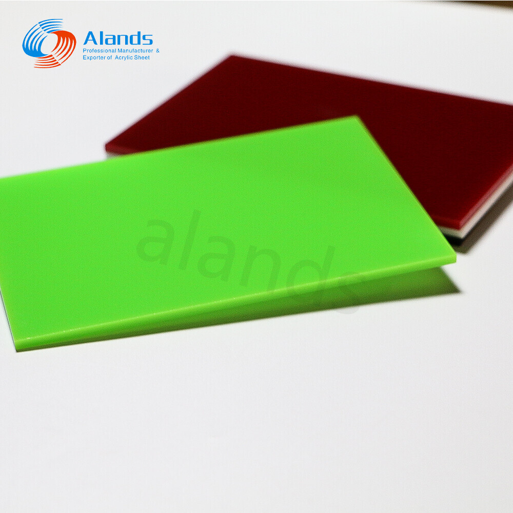 لوح أكريليك أخضر بلوري بلوري