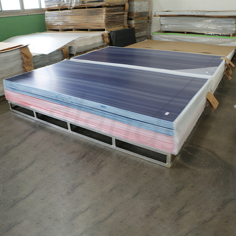 لوح أكريليك أزرق اللون - عالي الشفافية قابل للتخصيص