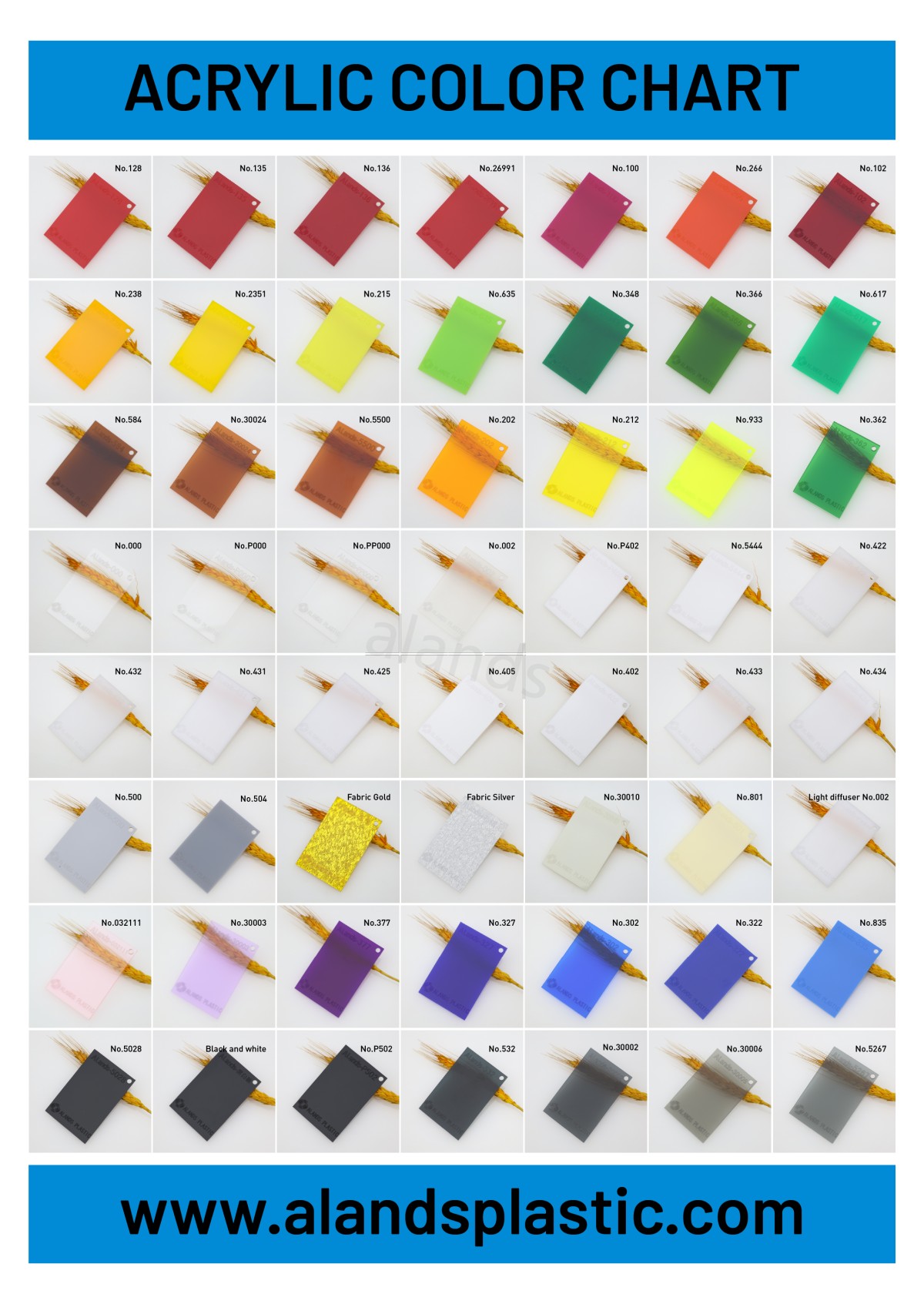 Acrylic Color Chart